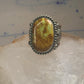 Turquoise ring Navajo sterling silver size 10.75  copper band scalloped  women men
