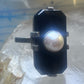 Art Deco ring Onyx pearl mourning band pinky size 5.25 sterling silver women