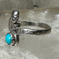 Mermaid ring turquoise size 6.75 sterling silver women