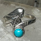 Mermaid ring turquoise size 6.75 sterling silver women