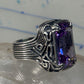 Silpada ring light purple or lavender sterling silver size 6.50 women