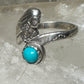 Mermaid ring turquoise size 6.75 sterling silver women