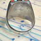 Zuni ring size 10.75 turquoise MOP coral inlay Sterling silver women