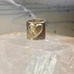 Heart ring Mexico wide band size love Valentine sterling silver women