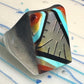 Zuni ring size 10.75 turquoise MOP coral inlay Sterling silver women