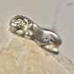 Nude lady ring figurative pinky band size 4.25 sterling silver women