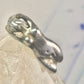 Nude lady ring figurative pinky band size 4.25 sterling silver women