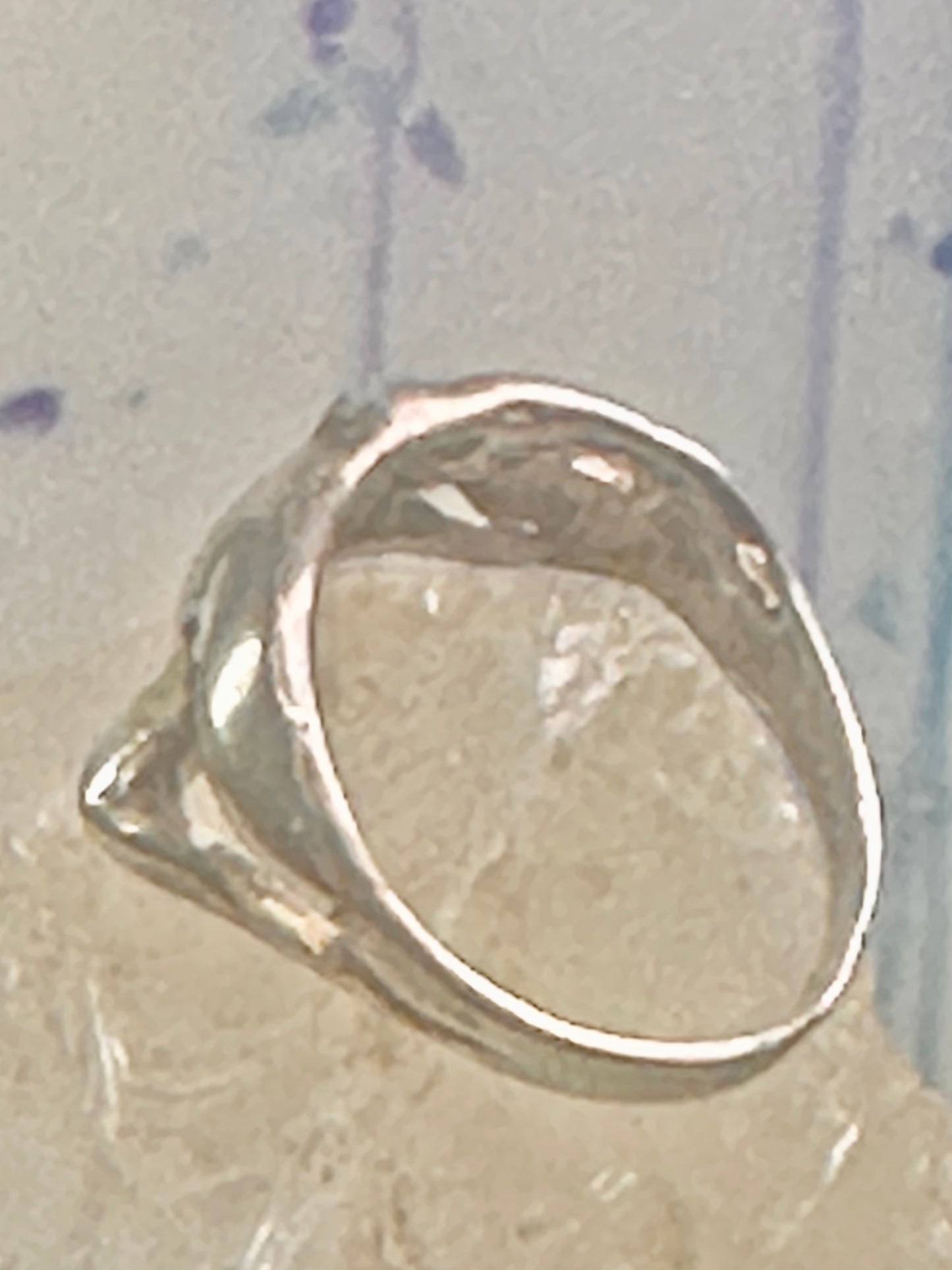 Nude lady ring figurative band sterling silver size 5 women