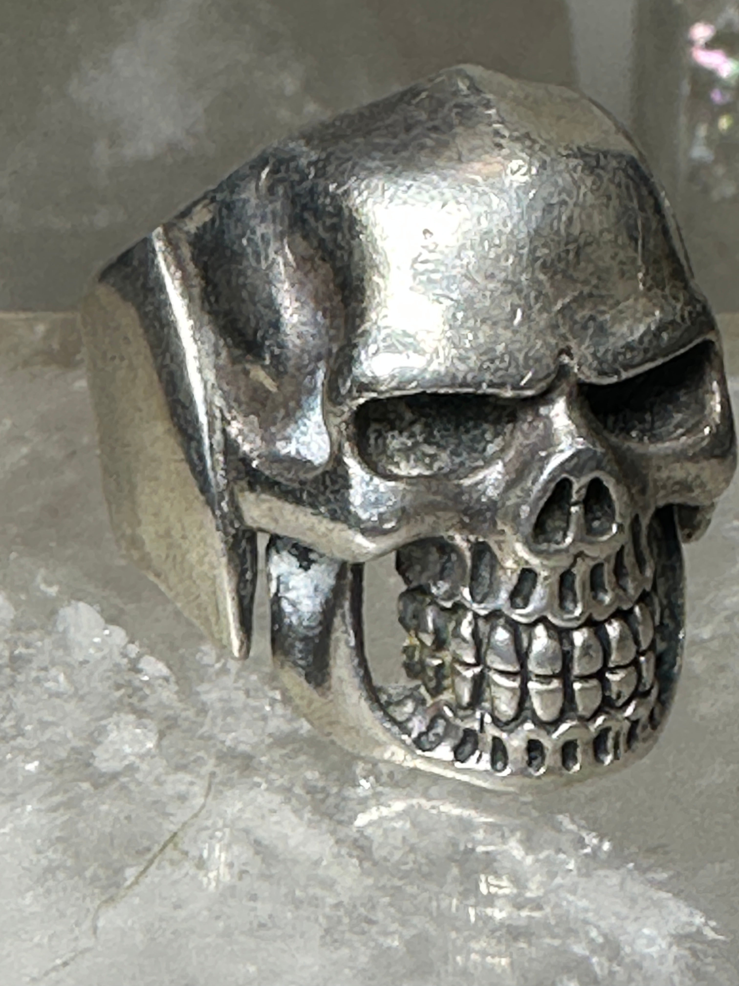 Ghost Rider Ring 925 Sterling Silver Skull Ring Snake Ring Silver Men Ring  Made in Turkey
