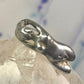 Nude lady ring figurative pinky band size 4.25 sterling silver women