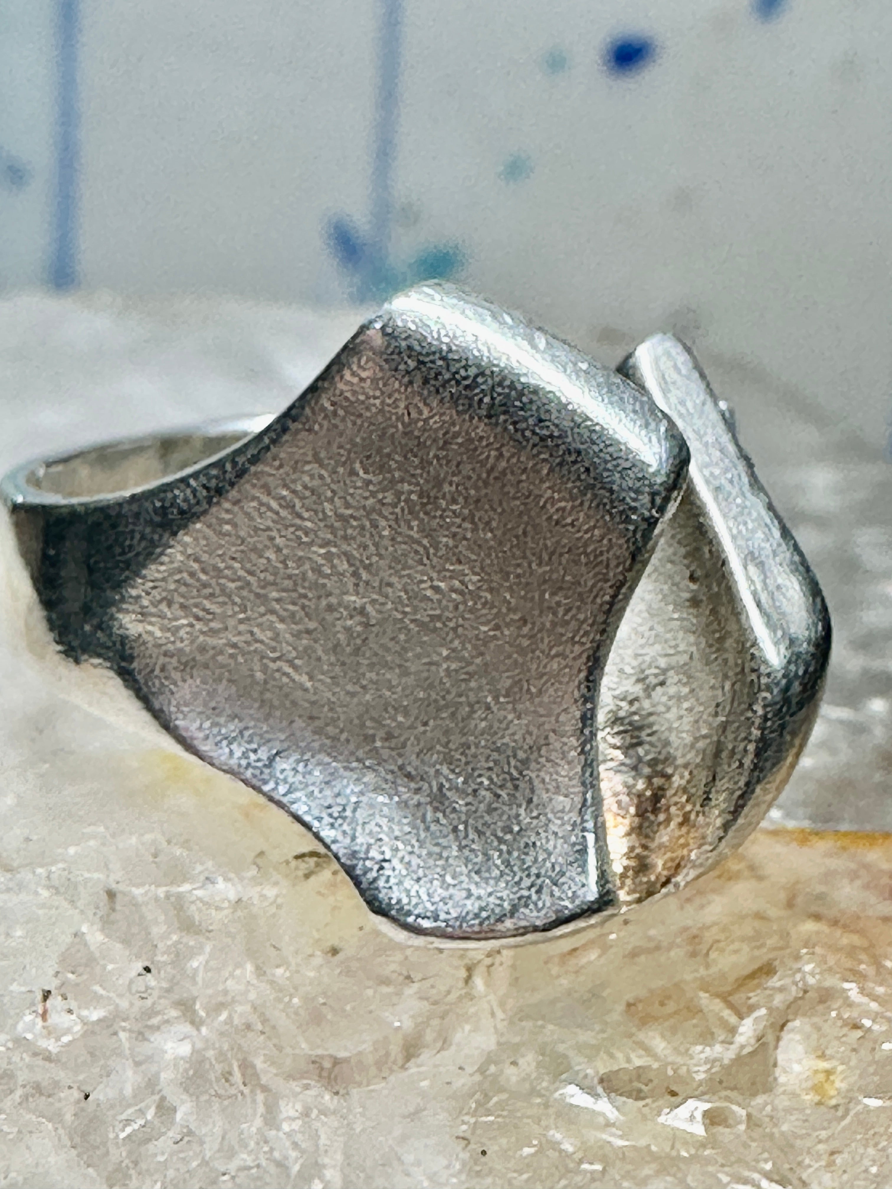 Lapponia ring Brutalist band size 5 sterling silver women Finland