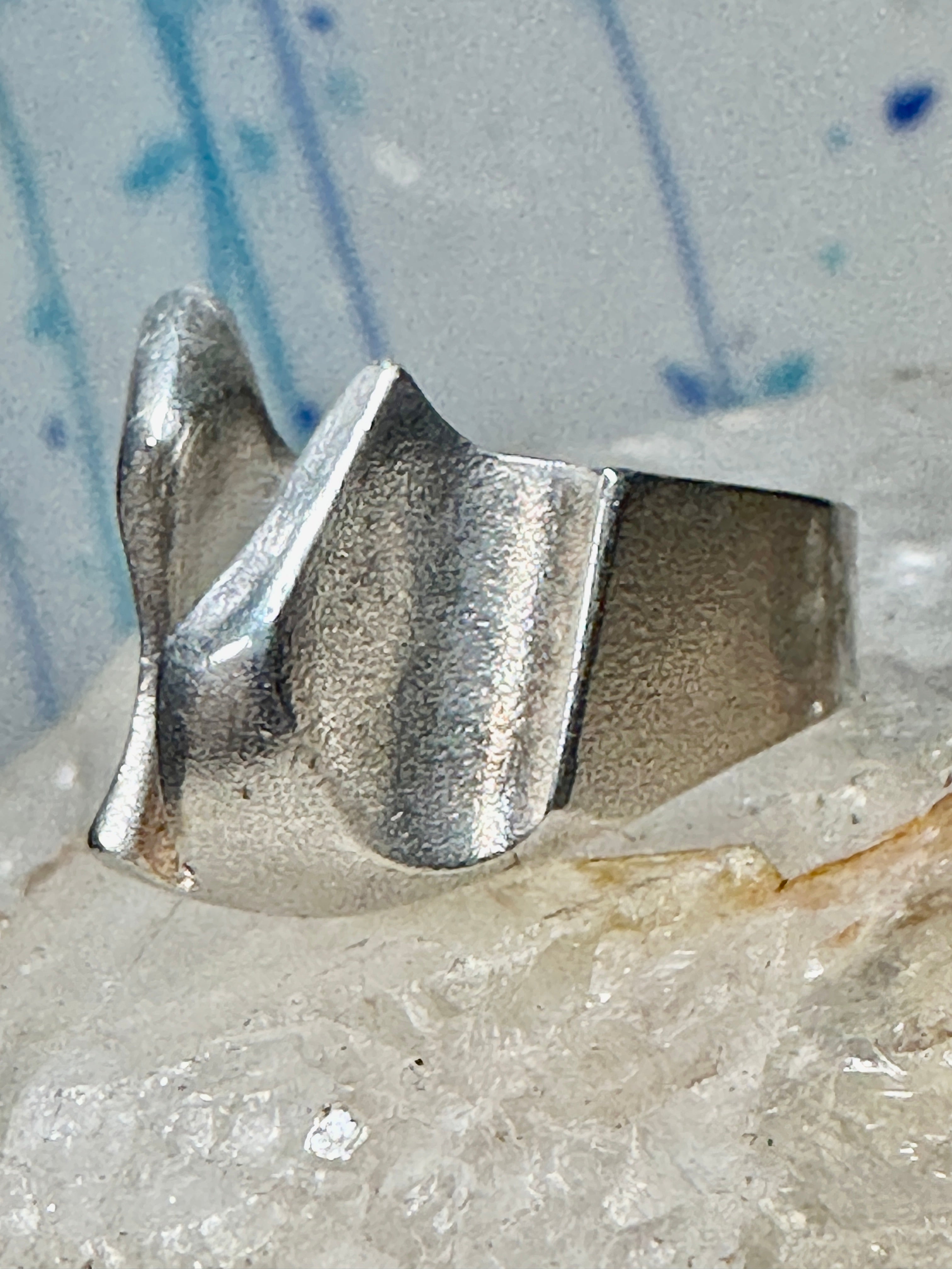 Lapponia ring Brutalist band size 5 sterling silver women Finland