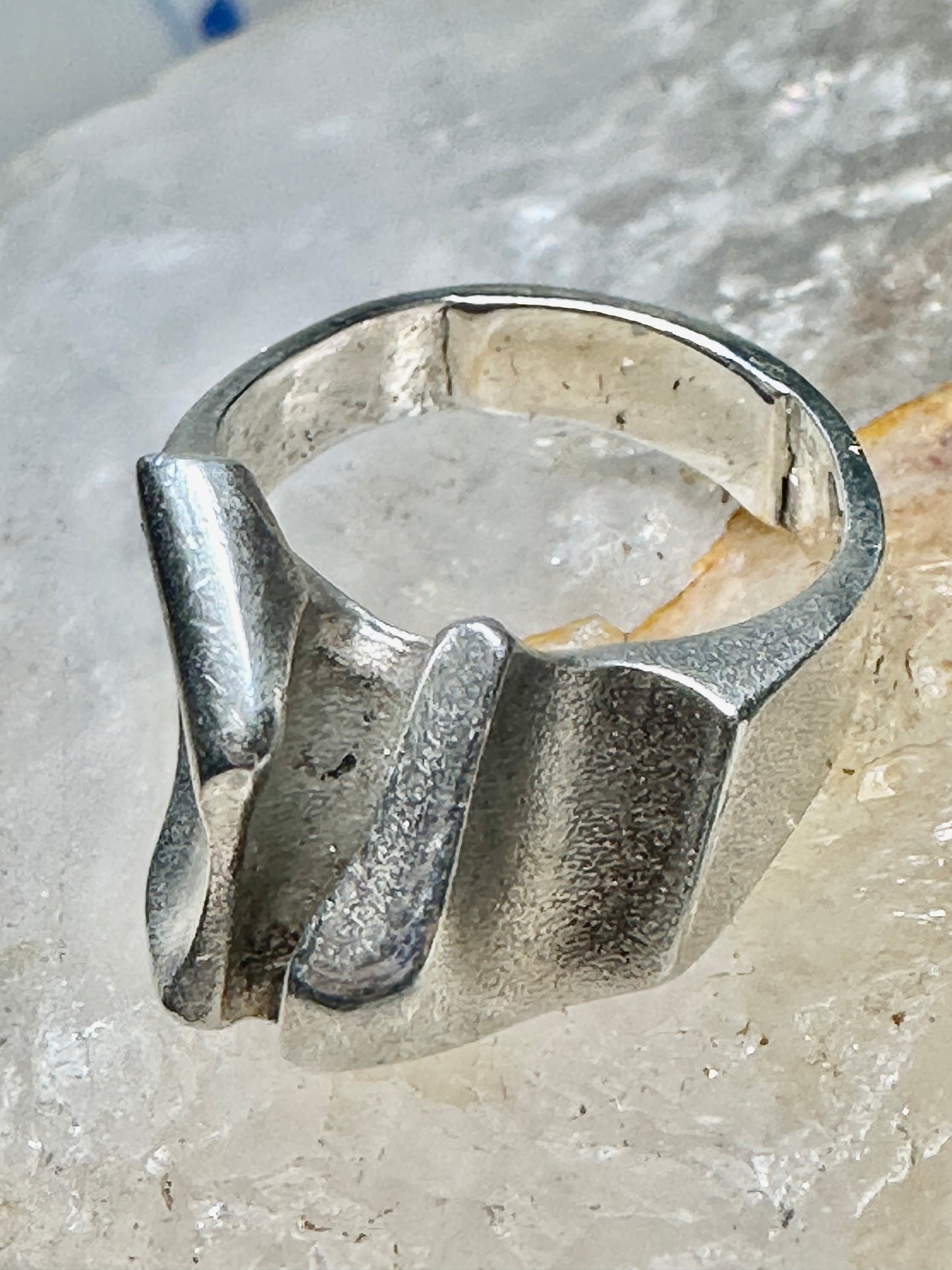 Lapponia ring Brutalist band size 5 sterling silver women Finland