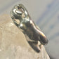 Naked lady ring woman nude band sterling silver size 4.75 women