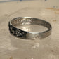 Wedding ring leaves floral wedding band size 11 Sterling silver women  men