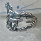 Horse ring w Colt band pinky size 7.75 southwest cowgirl sterling silver women girls