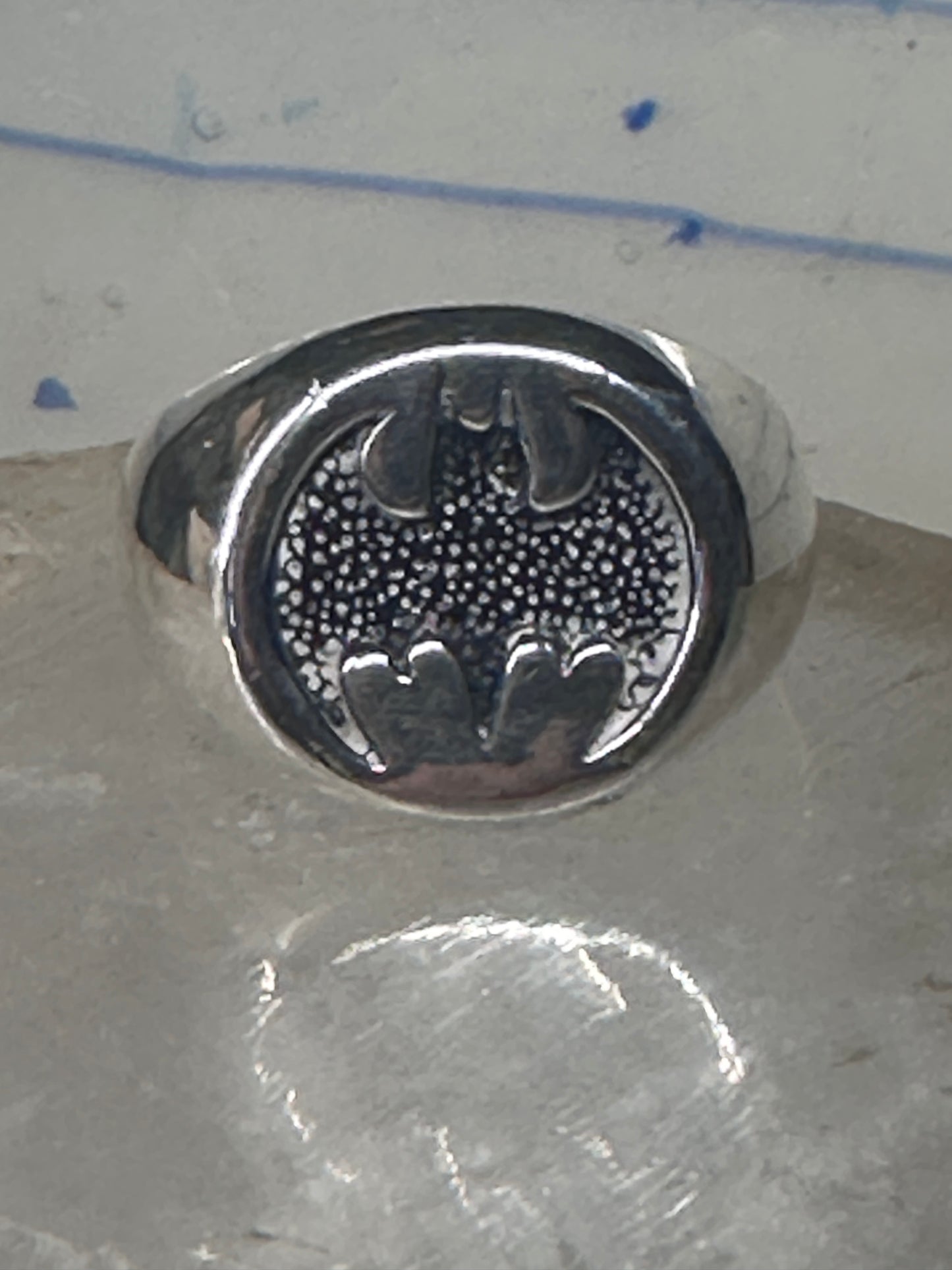 Batman ring DC Comics superhero band Size 10.25 sterling silver men