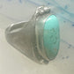 Navajo Turquoise ring size 11 heavy old sterling silver women men
