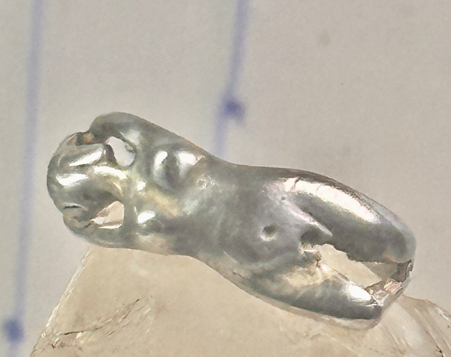 Nude lady ring figurative band sterling silver size 5 women