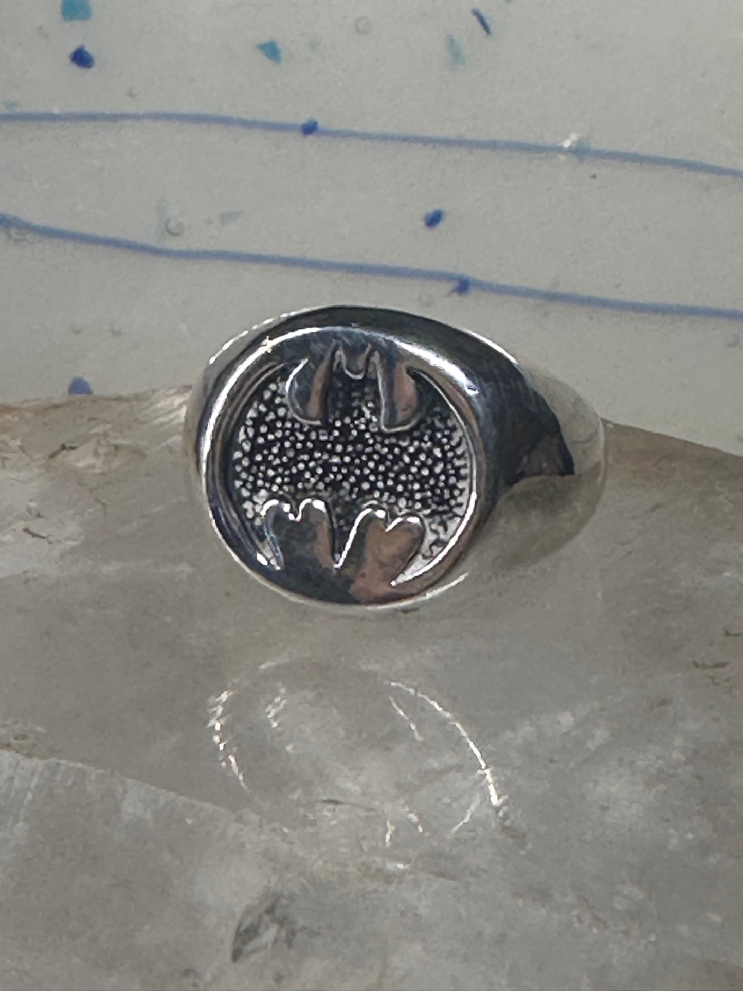 Batman ring DC Comics superhero band Size 10.25 sterling silver men