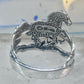 Horse ring w Colt band pinky size 7.75 southwest cowgirl sterling silver women girls