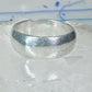 Wedding ring Plain comfort pleasant feel weight band size 8 sterling silver women men
