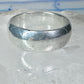 Wedding ring Plain comfort pleasant feel weight band size 8 sterling silver women men