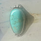 Navajo Turquoise ring size 11 heavy old sterling silver women men