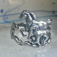 Horse ring w Colt band pinky size 7.75 southwest cowgirl sterling silver women girls