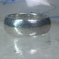 Wedding ring Plain comfort pleasant feel weight band size 8 sterling silver women men