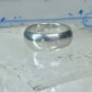 Wedding ring Plain comfort pleasant feel weight band size 8 sterling silver women men