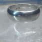 Wedding ring Plain comfort pleasant feel weight band size 8 sterling silver women men
