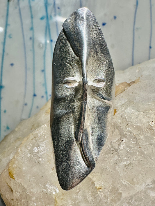 Lapponia ring long Mask of Gonda band size 6.50 sterling silver women Bjorn Weckstrom