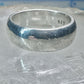 Wedding ring Plain comfort pleasant feel weight band size 8 sterling silver women men