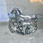 Horse ring w Colt band pinky size 7.75 southwest cowgirl sterling silver women girls