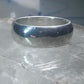Wedding ring Plain comfort pleasant feel weight band size 8 sterling silver women men