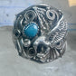 Eagle ring Zuni Patsy Allopowa band sterling silver size 14.75 men
