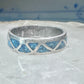 Zuni ring wedding band turquoise size 6 sterling silver women men