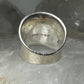 Cigar Band ring signed MMA knuckle band  size 6 sterling silver women girls