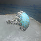 Stone band size 5 adjustable southwest women girls mystery metal perhaps plate Germany