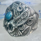 Eagle ring Zuni Patsy Allopowa band sterling silver size 14.75 men