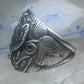 Eagle ring Zuni Patsy Allopowa band sterling silver size 14.75 men
