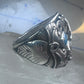 Eagle ring Zuni Patsy Allopowa band sterling silver size 14.75 men