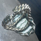 Stone band size 5 adjustable southwest women girls mystery metal perhaps plate Germany