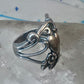 Heart ring Navajo love band Valentine pinky sterling silver size 4.25 women girls