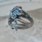 Heart ring Navajo love band Valentine pinky sterling silver size 4.25 women girls