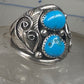 Navajo ring turquoise size 10.75 sterling silver women men