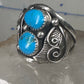 Navajo ring turquoise size 10.75 sterling silver women men