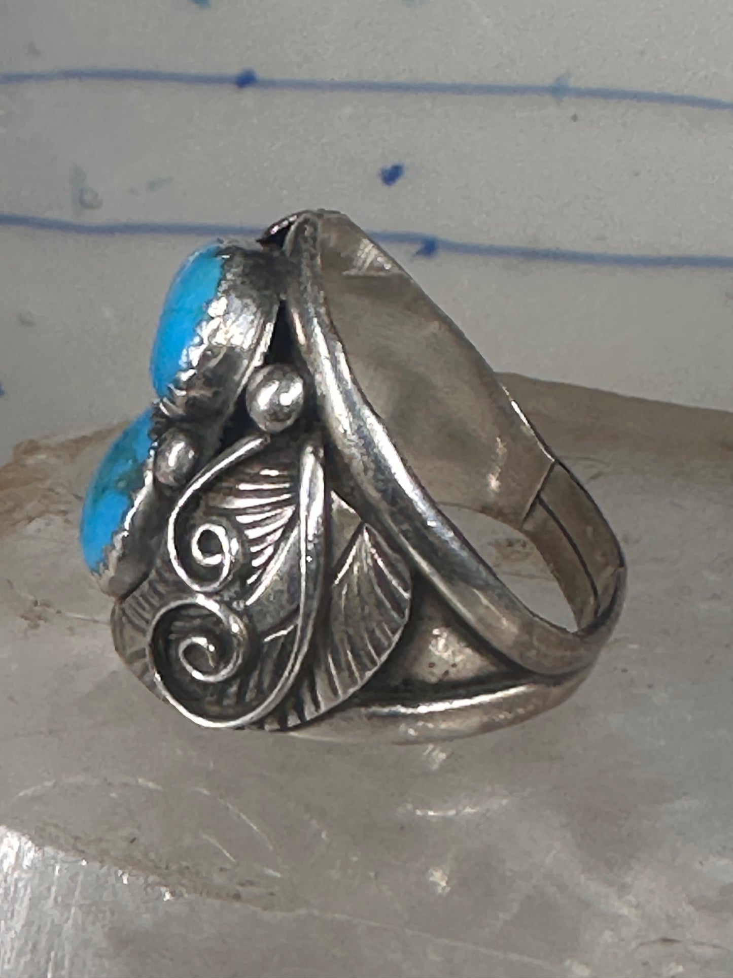 Navajo ring turquoise size 10.75 sterling silver women men