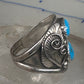 Navajo ring turquoise size 10.75 sterling silver women men